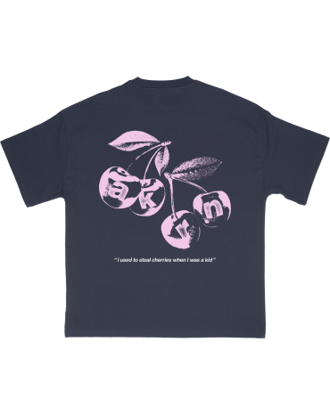 Oversized Tee "Cherries" Navy