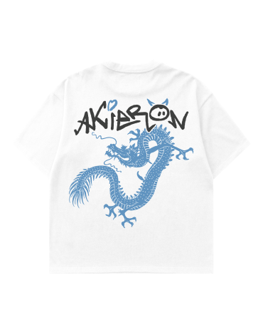 Oversized Tee "Dragon" White