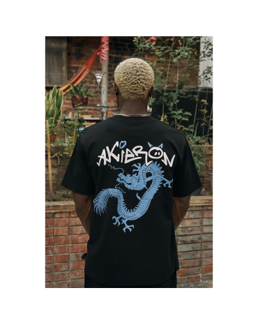 Oversized Tee "Dragon" Black