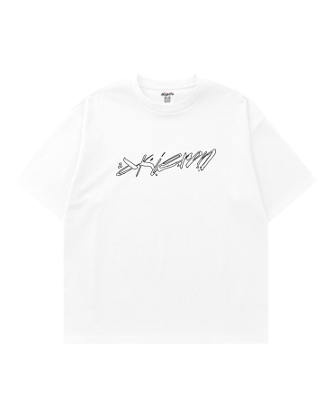 Oversized Tee "Mess" White