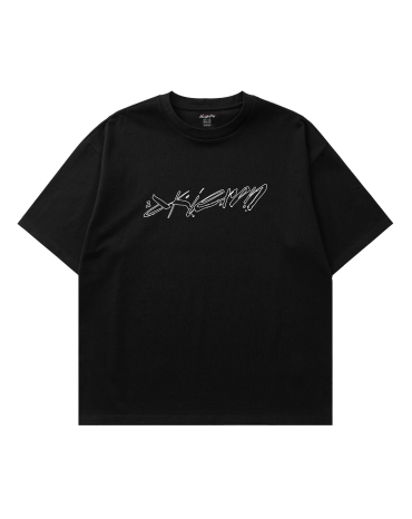 Oversized Tee "Mess" Black
