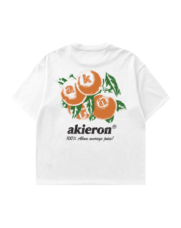 Oversized Tee "Orange" White