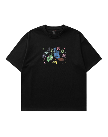 Oversized Tee "Rat" Black