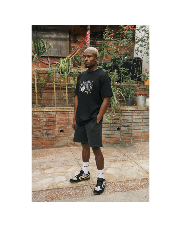 Oversized Tee "Rat" Black