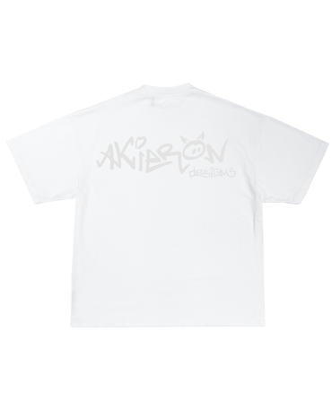 Boxy Tee "Designs" White
