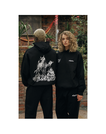 Oversized Hoodie "Camel" Black