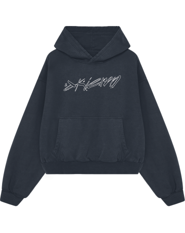Oversized Hoodie "Mess" Navy