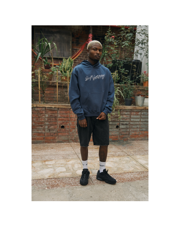 Oversized Hoodie "Mess" Navy