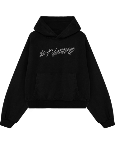 Oversized Hoodie "Mess" Black