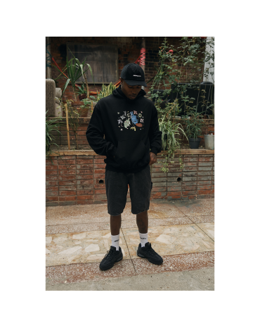 Oversized Hoodie "Rat" Black