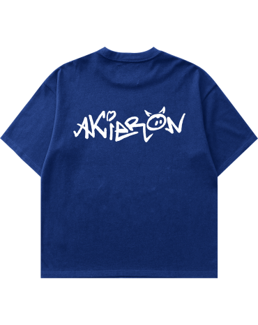 Oversized Tee "Basic's" Blue